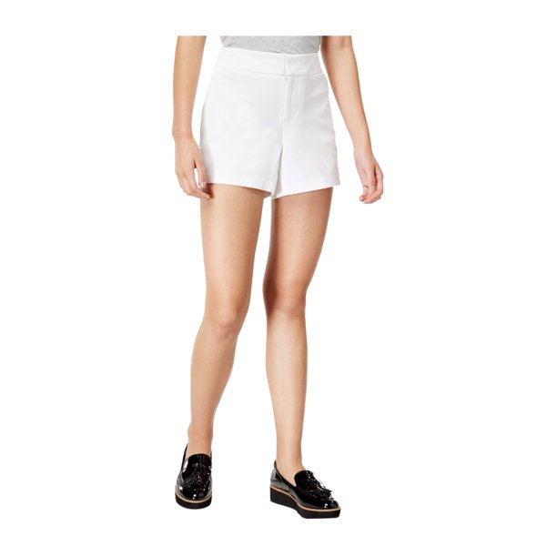 Maison Jules Women's Flat Front Chino Shorts White Size 6