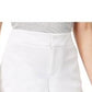 Maison Jules Women's Flat Front Chino Shorts White Size 6