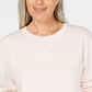 Karen Scott Women's Sport Long-Sleeve Crewneck Sweatshirt Pink Size X-Small