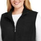 Karen Scott Women's Plus Size Zip-Front Vest Black Size 3X
