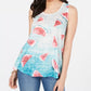 Style & Co Women's Graphic-Print Swing Tank Top White Size Medium