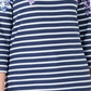 Karen Scott Women's Three Quarter Sleeve Printed Top Blue Size Medium