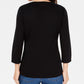 Karen Scott Women's Sequined Graphic T-Shirt Black Size Small