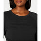 Karen Scott Women's Ribbed Cotton Pullover Sweater Black Size X-Large