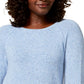 Karen Scott Women's Curved-Hem Sweater Blue Size Medium
