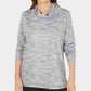 Karen Scott Women's Sport Space-Dyed Cowlneck Top Gray Size X-Small