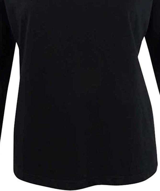 Karen Scott Women's Sport Cowl Neck Top Black Size X-Small