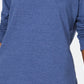 Karen Scott Women's Sport Cowl-Neck Top Navy Size Small