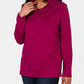Karen Scott Women's Sport Cowl-Neck Top Red Size Small
