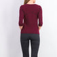 Karen Scott Women's Petite Striped Top Red Size Medium