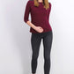 Karen Scott Women's Petite Striped Top Red Size Medium