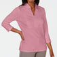 Karen Scott Women's Cotton Eyelet Yoke Top Pink Size X-Small
