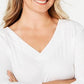 Karen Scott Women's Eyelet-Trim Top White Size Small