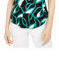 Alfani Women's Printed T-Shirt Black Size Extra Large