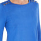 JM Collection Women's Embellished Scoop Neck Top  Blue Size Small