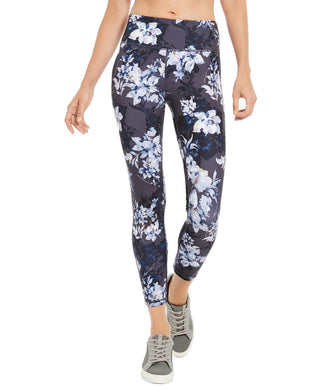 Ideology Women's Botanic Printed Leggings Navy Size Small