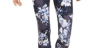 Ideology Women's Botanic Printed Leggings Navy Size Small