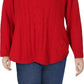 Charter Club Women's Plus Size Cable-Knit Sweater Red Size 2X