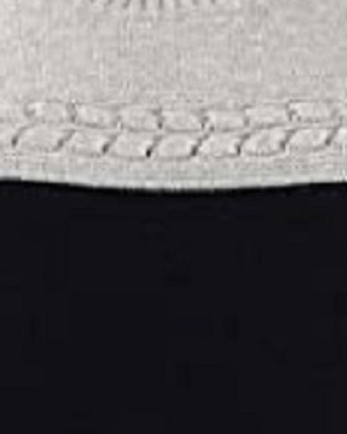 Charter Club Women's Metallic Colorblocked Crewneck Sweater Gray Size Large