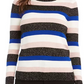 Charter Club Women's Striped Crewneck Sweater Blue Size X-Large