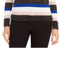 Charter Club Women's Striped Crewneck Sweater Blue Size X-Large
