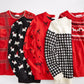 Charter Club Women's Printed Crewneck Sweater Red Size Small