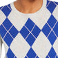 Charter Club Women's Argyle Crewneck Sweater Grey Size X-Large