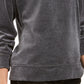 Karen Scott Women's Sport Velour Sweatshirt  Charcoal Size X-Small