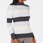 Karen Scott Women's Ribbed Mock-Neck Cotton Sweater Bright Blue Size Medium