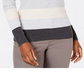 Karen Scott Women's Ribbed Mock-Neck Cotton Sweater Bright Blue Size Medium