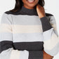 Karen Scott Women's Ribbed Mock-Neck Cotton Sweater Bright Blue Size XX-Large