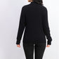 Karen Scott Women's Cotton Ribbed Turtleneck Top Black Size X-Large