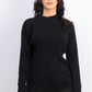 Karen Scott Women's Cotton Ribbed Turtleneck Top Black Size X-Small