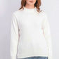 Karen Scott Women's Cotton Ribbed Turtleneck Top White Size Small