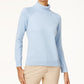 Karen Scott Women's Cotton Turtleneck Sweater Blue Size X-Large