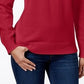 Karen Scott Women's Cotton Turtleneck Sweater Red Size Petite Small