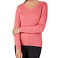 Karen Scott Women's Cotton V Neck Sweater Pink Size XX-Large
