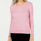 Karen Scott Women's Cable-Knit Sweater Pink Size X-Small