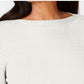 Karen Scott Women's Cotton Boat Neck Sweater White Size Large