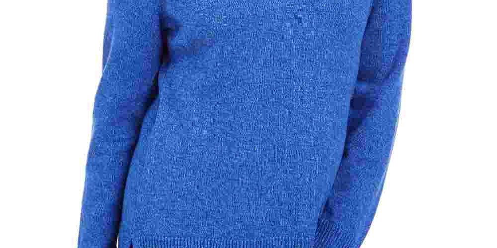 Karen Scott Women's Ribbed Long Sleeve Shawl Collar Sweater Blue Size X-Small