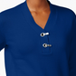 Karen Scott Women's Hardware V Neck Cotton Sweater Blue Size Small