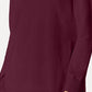 Karen Scott Women's Cotton Zip-Neck Sweater Merlot Red Size Small