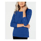 Karen Scott Women's Cotton Marled Sweater Blue Size Small