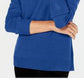 Karen Scott Women's Cotton Marled Sweater Blue Size Small