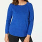 Karen Scott Women's Cotton Marled Sweater Blue Size X-Small
