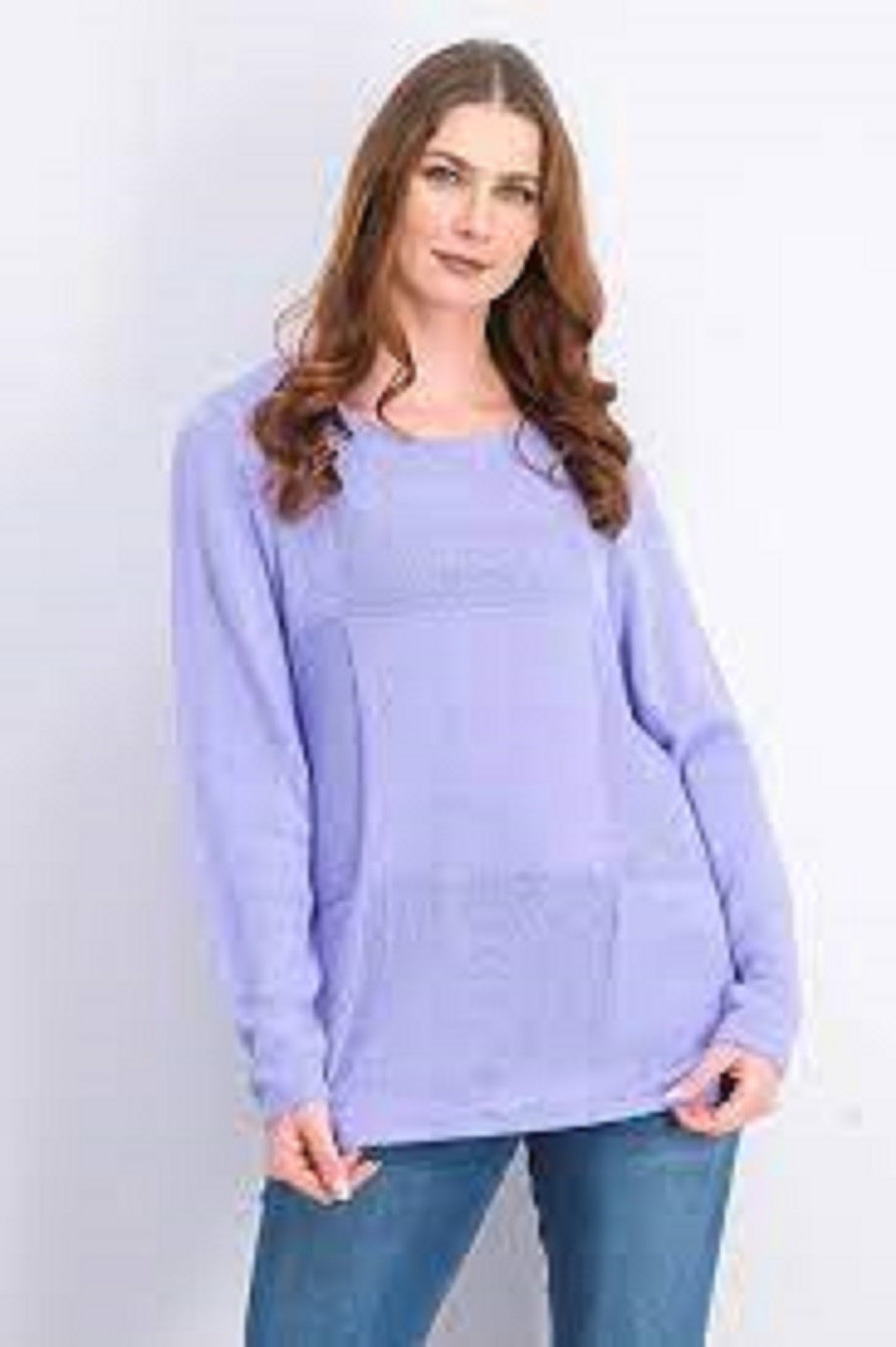 Karen Scott Women's Patchwork-Stitch Pullover Sweater Bright Blue Size Medium