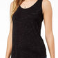 Maison Jules Women's Scoop Neck Tank Black Size X-Small