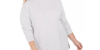 Karen Scott Women's Mock-Neck Sweater Navy Size 2X