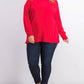 Karen Scott Women's Plus Size Cotton Mock-Neck Sweater Red Size 1X