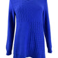 Karen Scott Women's Cotton Mixed-Stitch Sweater Blue Size X-Small